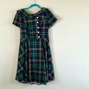 Vintage inspired knee length dress.